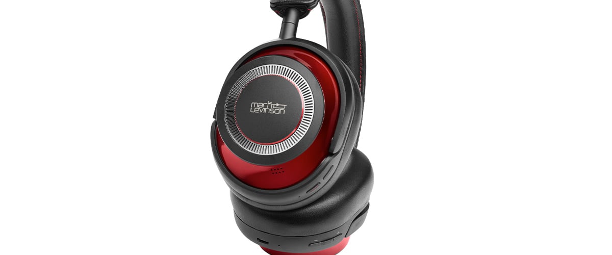 Close up of the Mark Levinson № 5909 headphone ear cup.