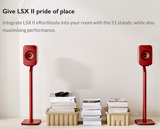LSX II on S1 Stands in Red