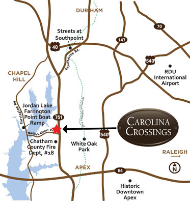 Carolina Crossings full map
