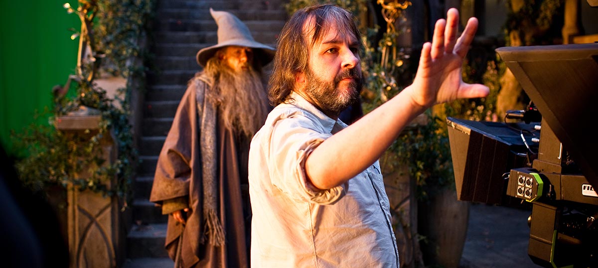 Peter Jackson directing The Hobbit: An Unexpected Journey
