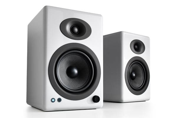 Audioengine A5+ Wireless Speaker System w/White finish.