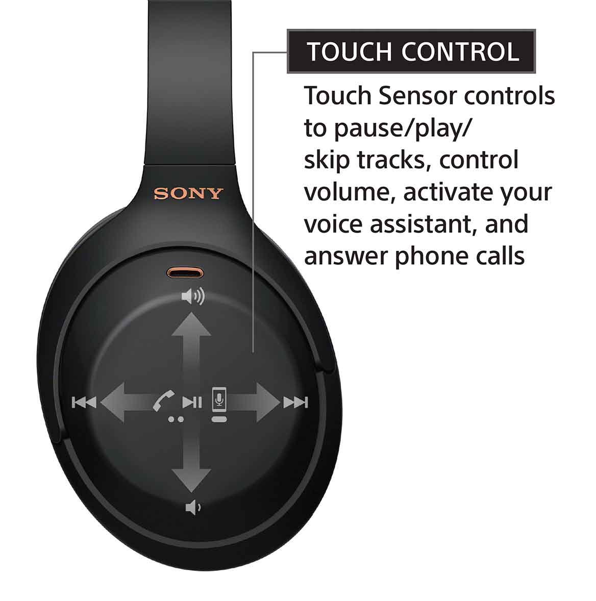 close up image of push button controls to raise or lower the volume of headphones and headsets.
