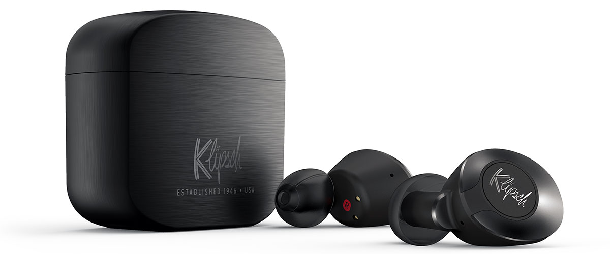 Klipsch T5 II True Wireless In-Ear Headphones in gunmetal color