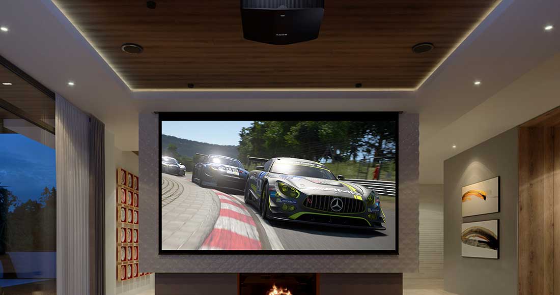 Sony 2021 Projectors - Great for gaming with video of cars on the T.V.
