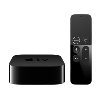 Apple TV 4K device with remote
