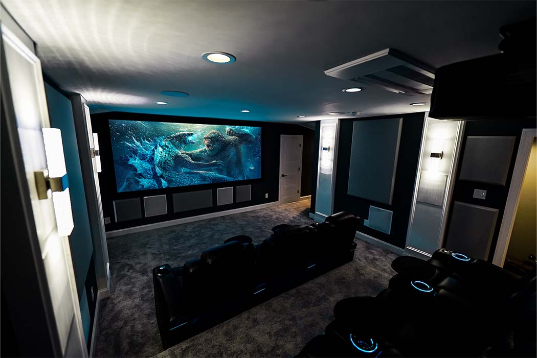 7.4.4 Home Theater with Godzilla vs Kong on the screen