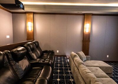 7.2.4 Home Theater - Seating, projector and sconce lighting