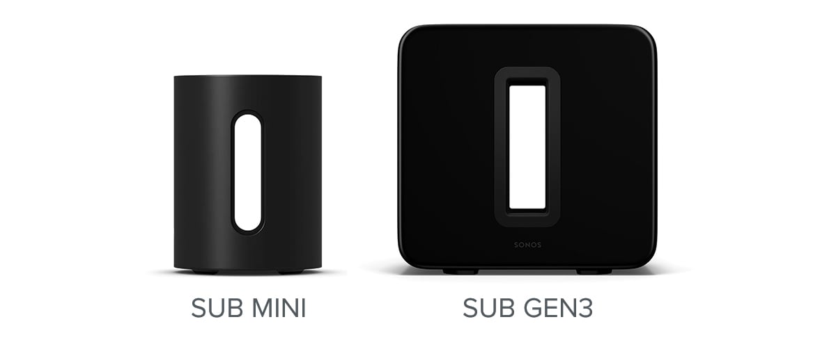 Sonos Sub Mini and Sub Gen3 Comparison