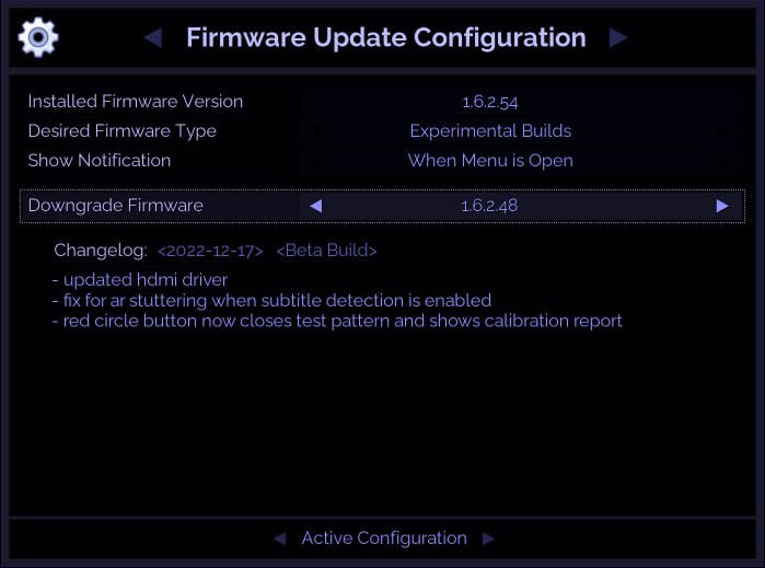 Firmware Update Configuration