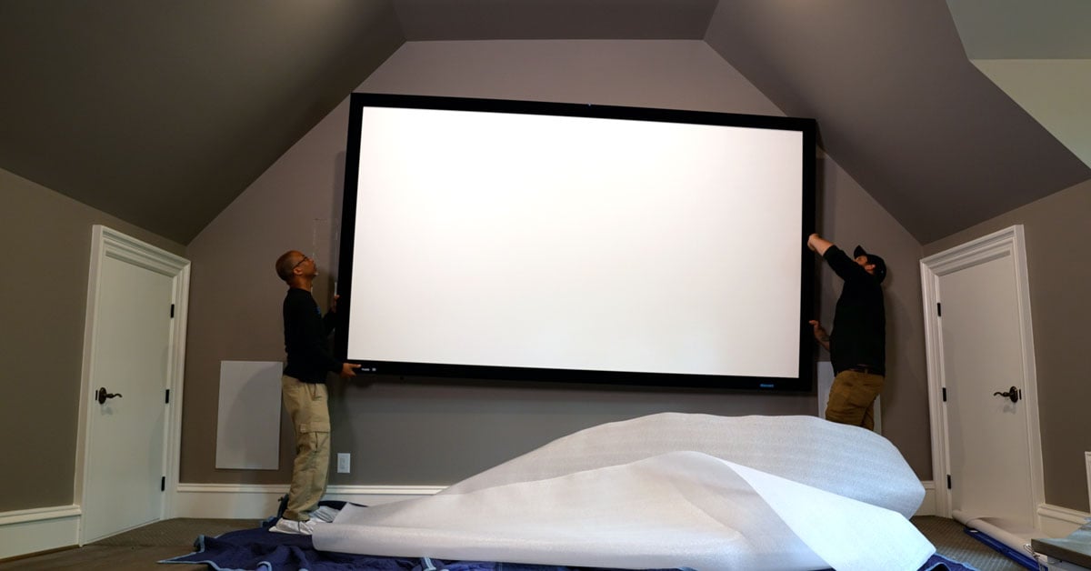 Mount A Home Theater Projector Screen